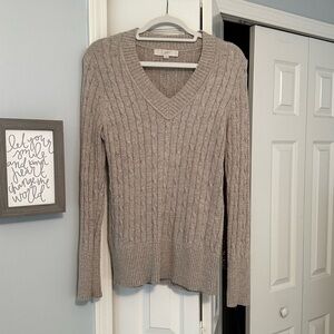 LOFT taupe sweater